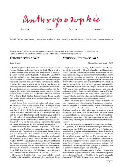 Schweizer Mitteilungen - Februar 2017
